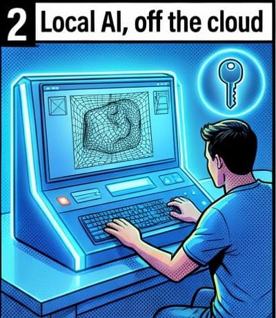 Step 2 — Local AI, off the cloud